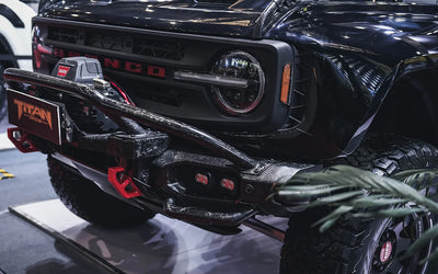 Premium Ford Bronco dry carbon fiber exterior upgrades by TAMER4X4