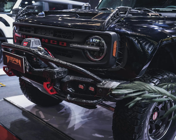 Premium Ford Bronco dry carbon fiber exterior upgrades by TAMER4X4
