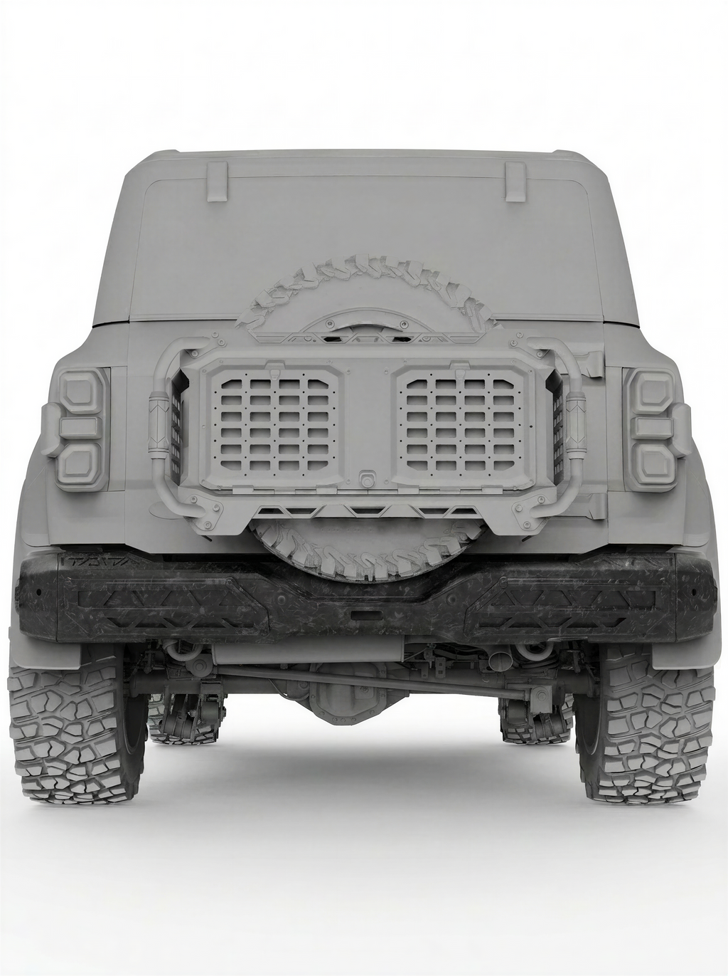 SPARK Carbon Fiber Rear Bumper For 2021-2026 Ford Bronco