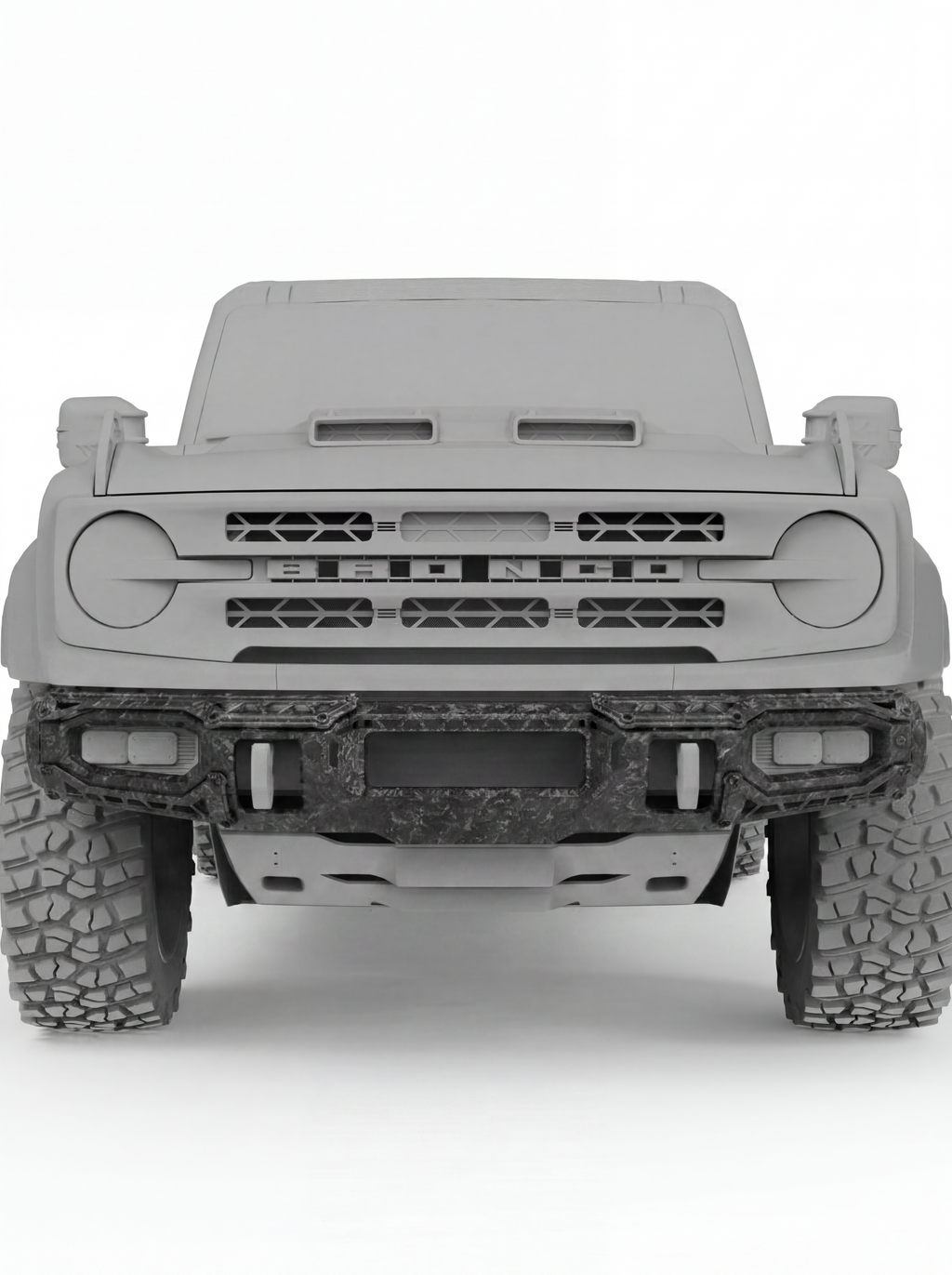 SPARK Carbon Fiber Front Bumper For 2021-2026 Ford Bronco, Excluding Raptor