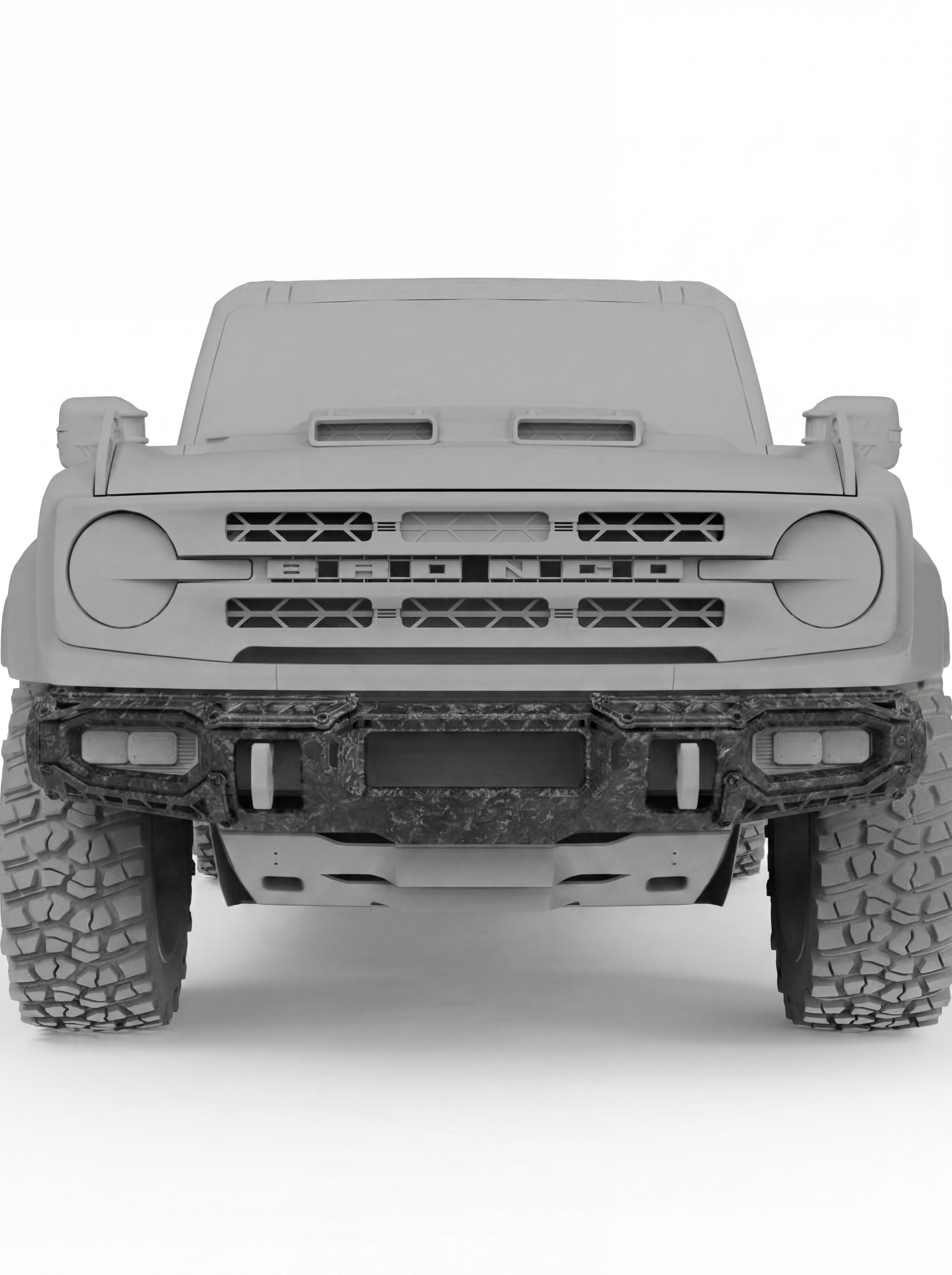 SPARK Carbon Fiber Front Bumper For 2021-2026 Ford Bronco, Excluding Raptor