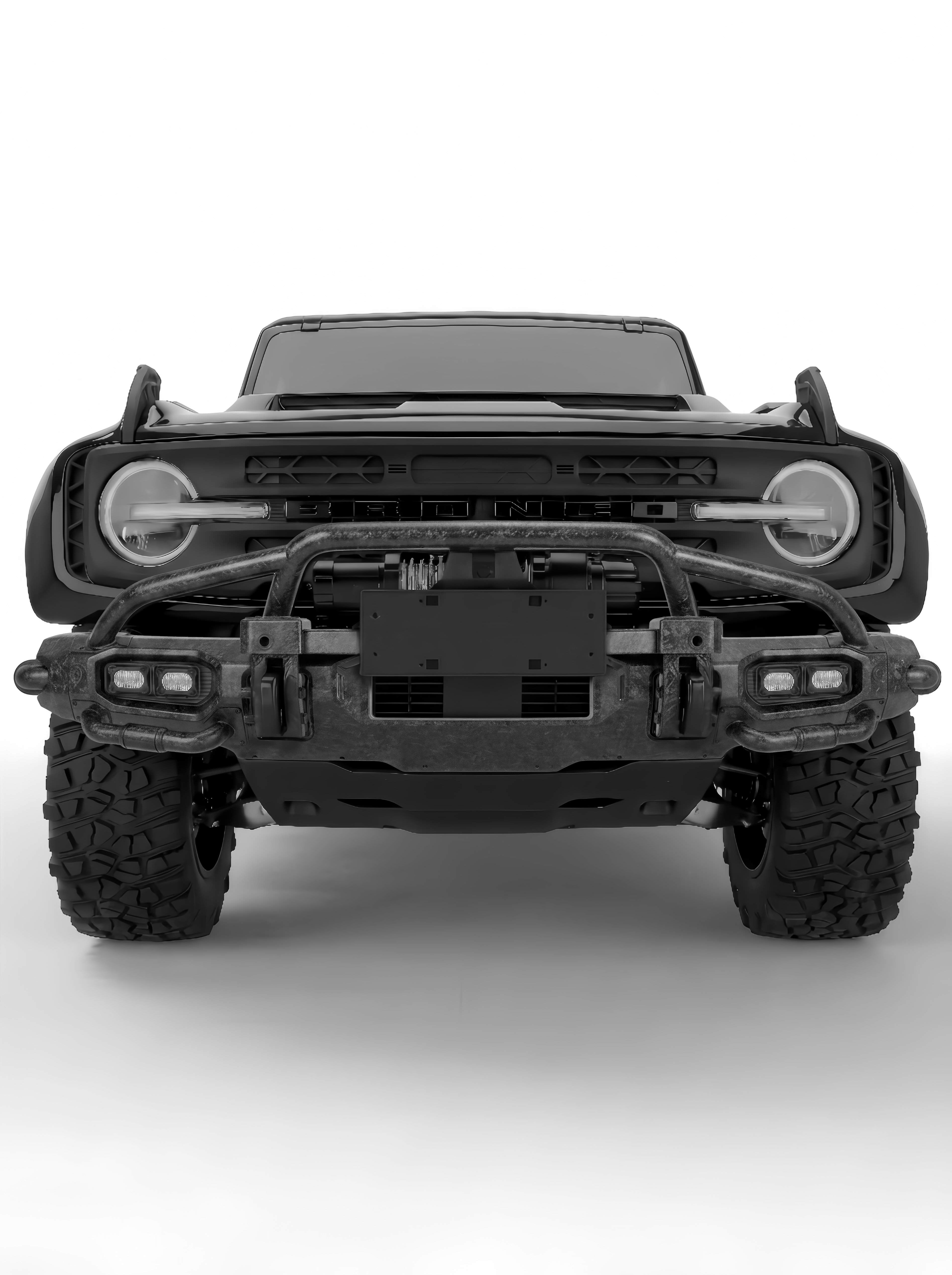 TITAN Carbon Fiber Front Bumper For 2021-2026 Ford Bronco, Excluding Raptor