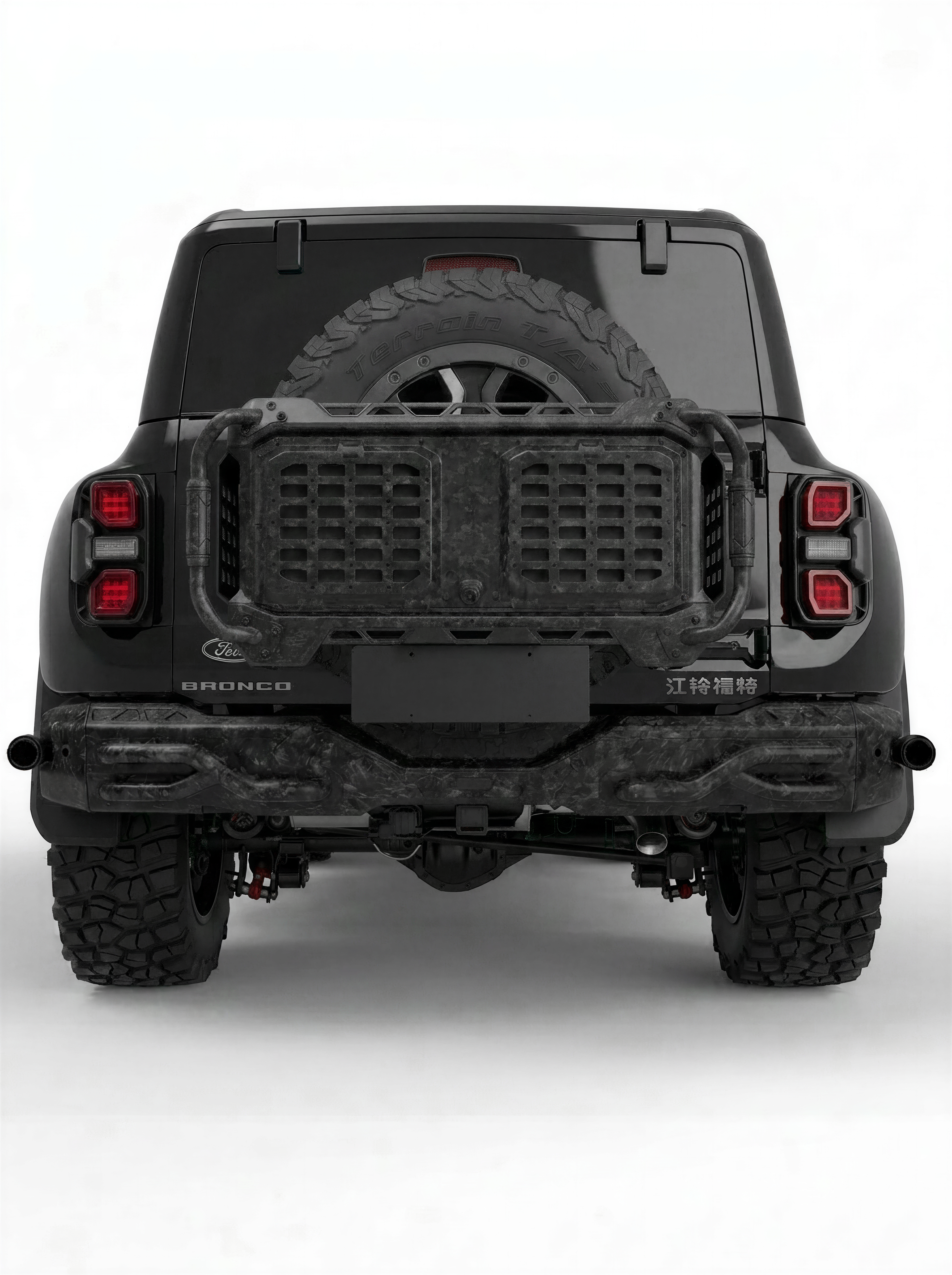 TITAN Carbon Fiber Rear Bumper For 2021-2026 Ford Bronco