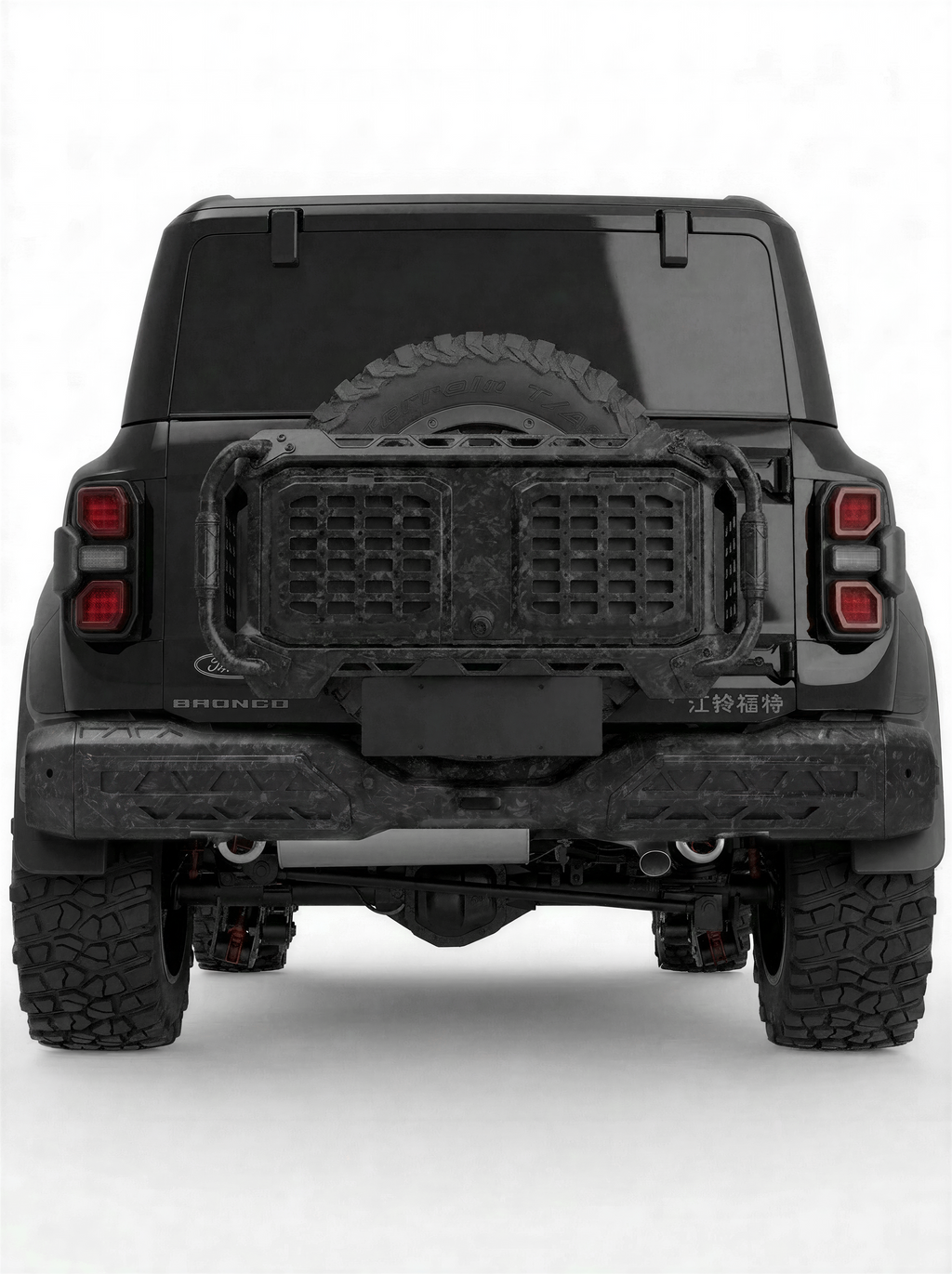 SPARK Carbon Fiber Rear Bumper For 2021-2026 Ford Bronco