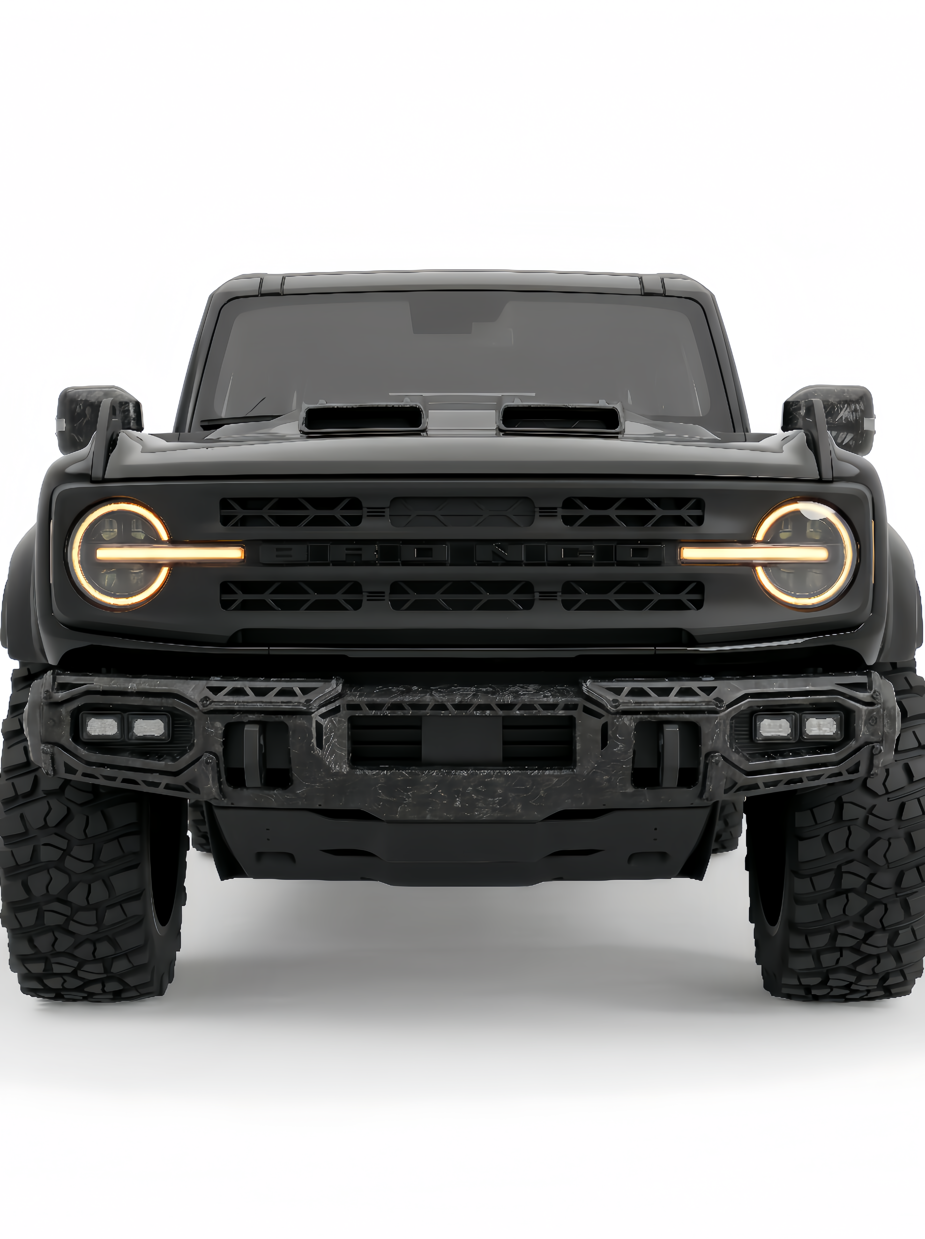 SPARK Carbon Fiber Front Bumper For 2021-2026 Ford Bronco, Excluding Raptor