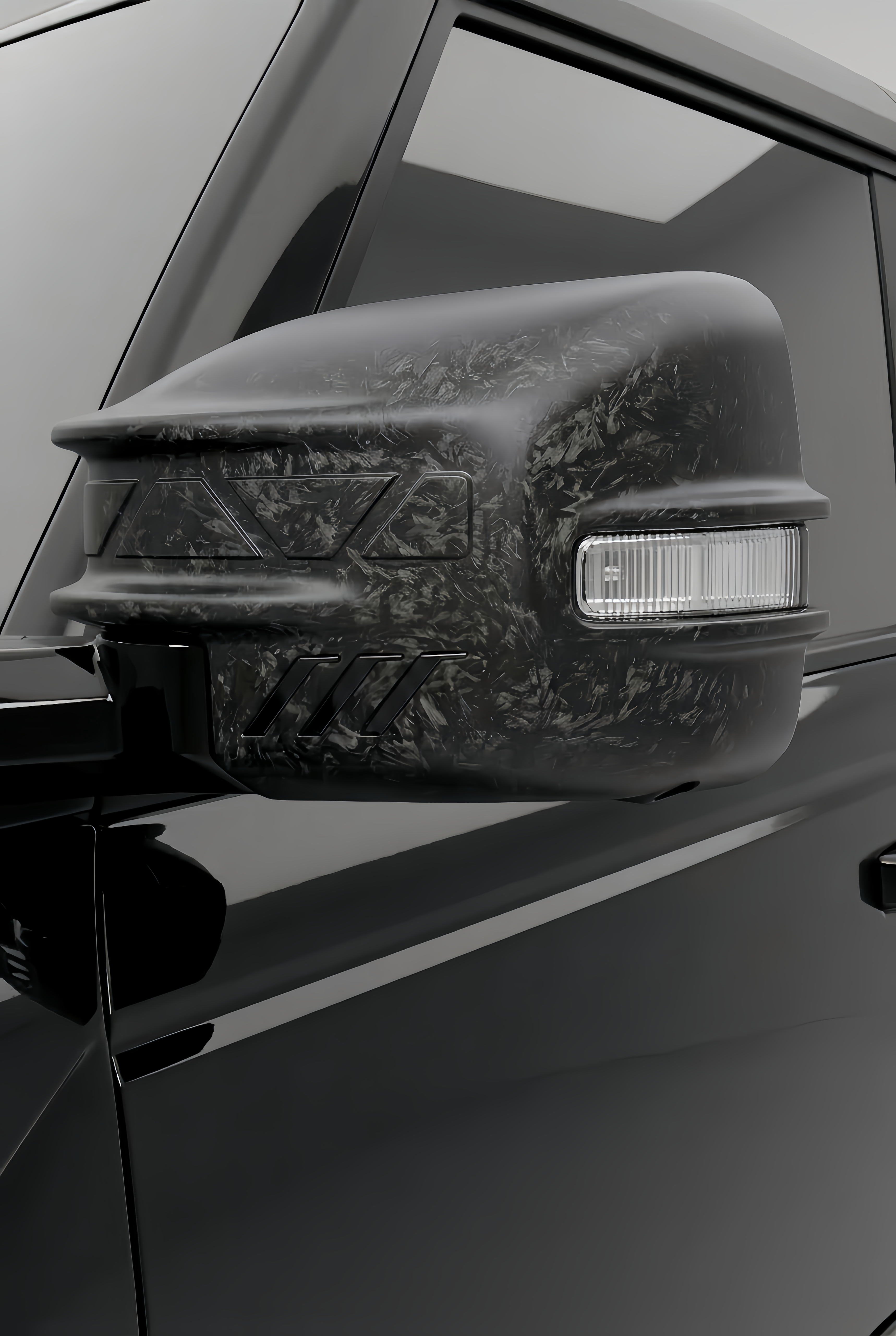 SPARK Carbon Fiber Rearview Mirror For 2021-2026 Ford Bronco, Excluding Raptor