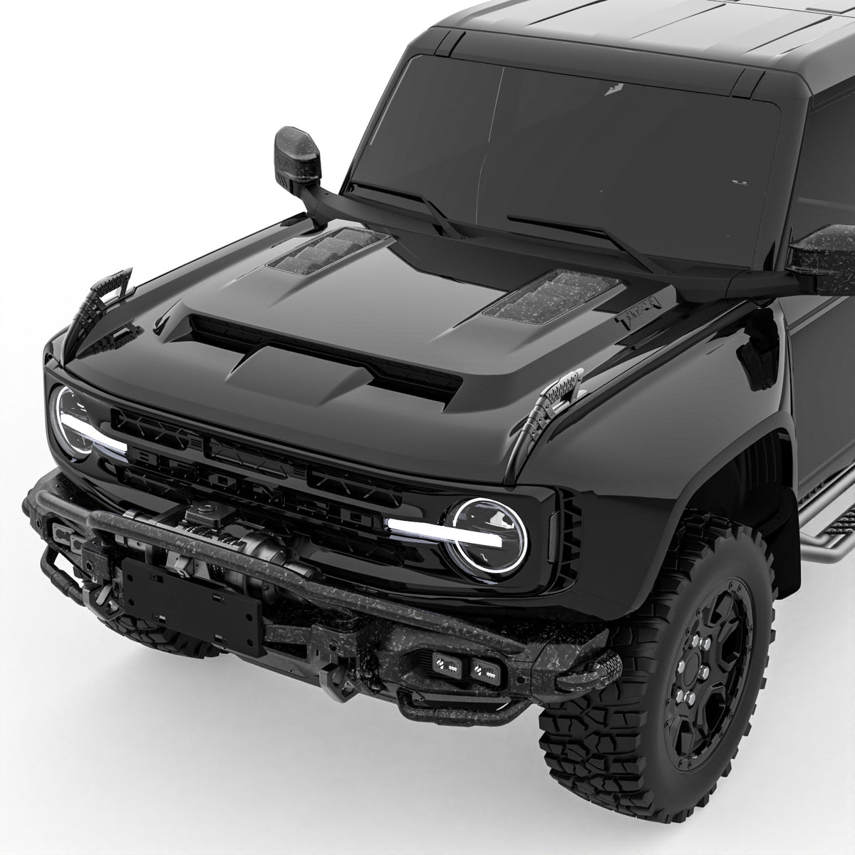 TITAN Carbon Fiber Front Fender Kit For 2021-2026 Ford Bronco