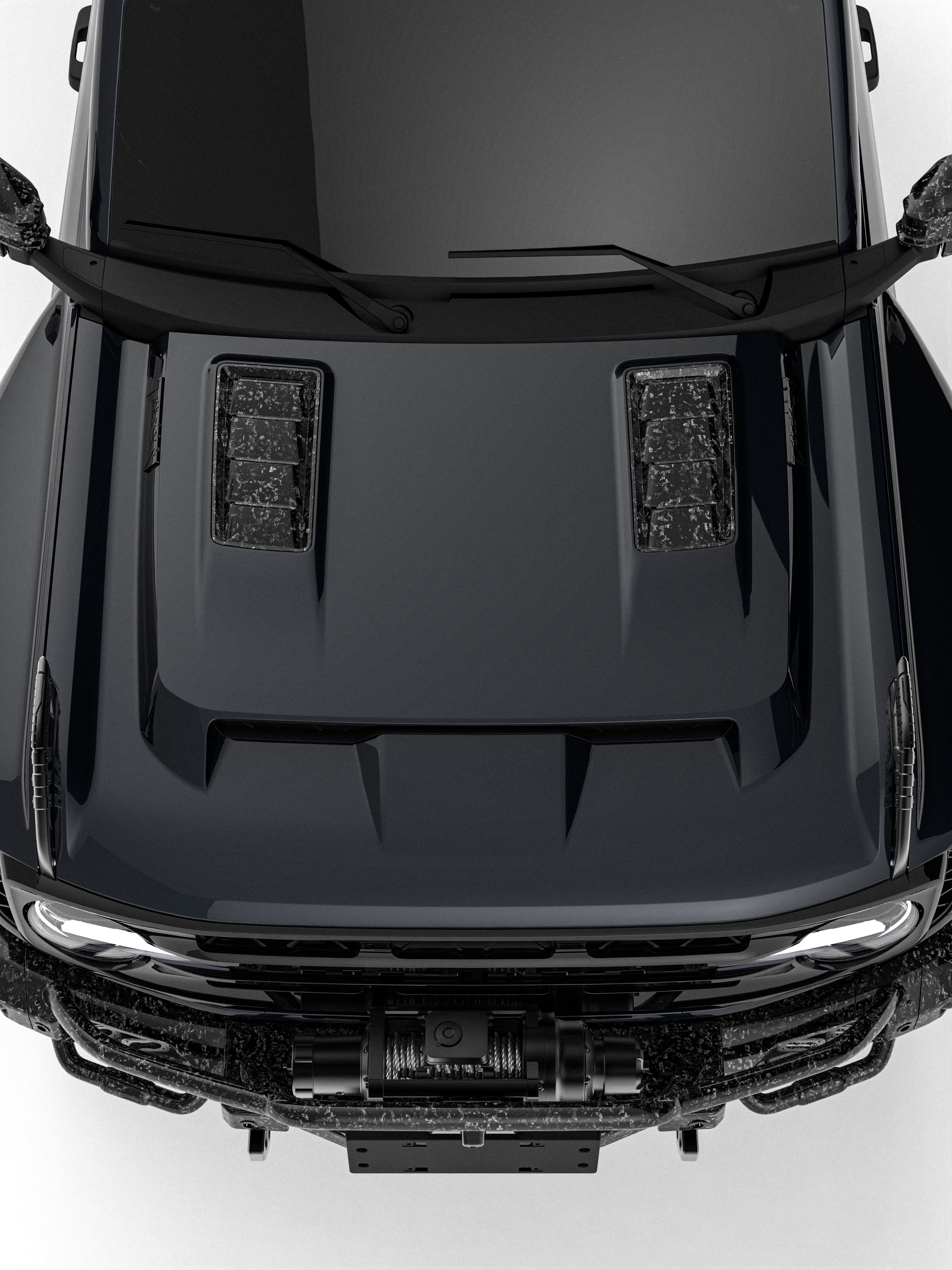 TITAN Carbon Fiber Hood For 2021-2026 Ford Bronco