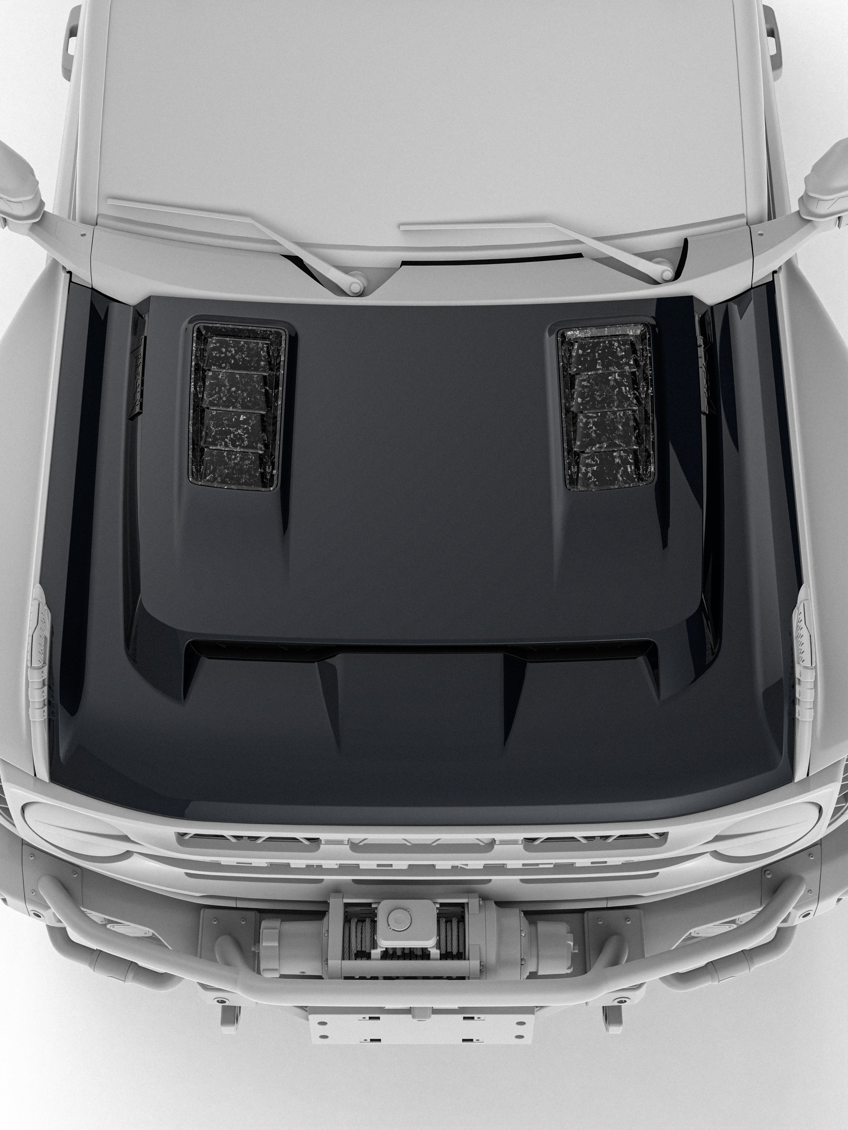 TITAN Carbon Fiber Hood For 2021-2026 Ford Bronco
