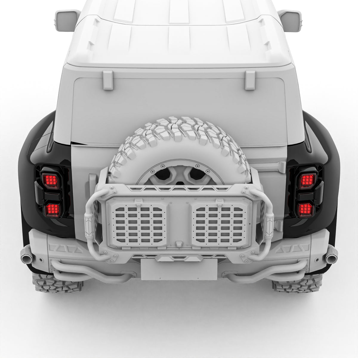 TITAN Carbon Fiber Rear Fender Kit For 2021-2026 Ford Bronco