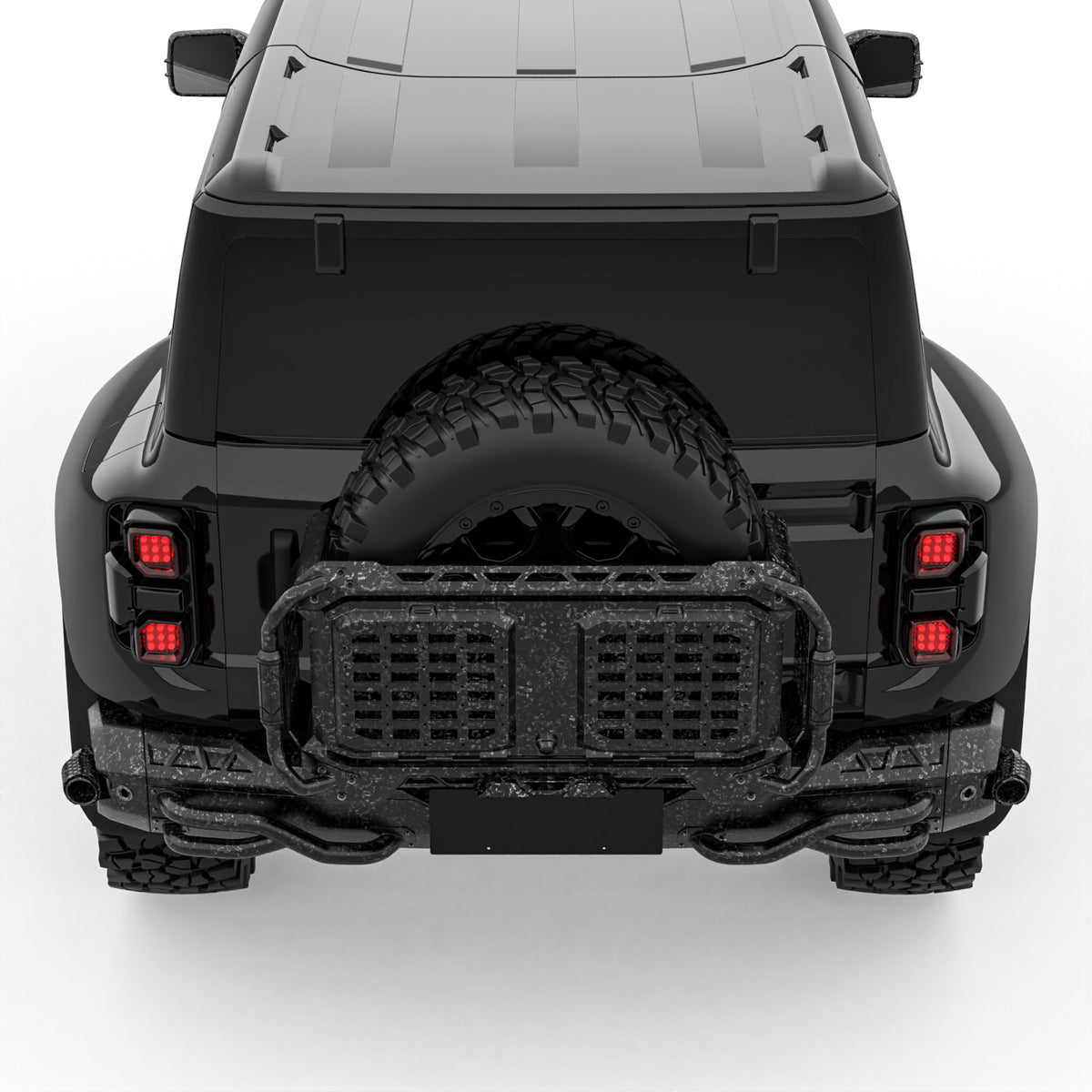 TITAN Carbon Fiber Rear Fender Kit For 2021-2026 Ford Bronco