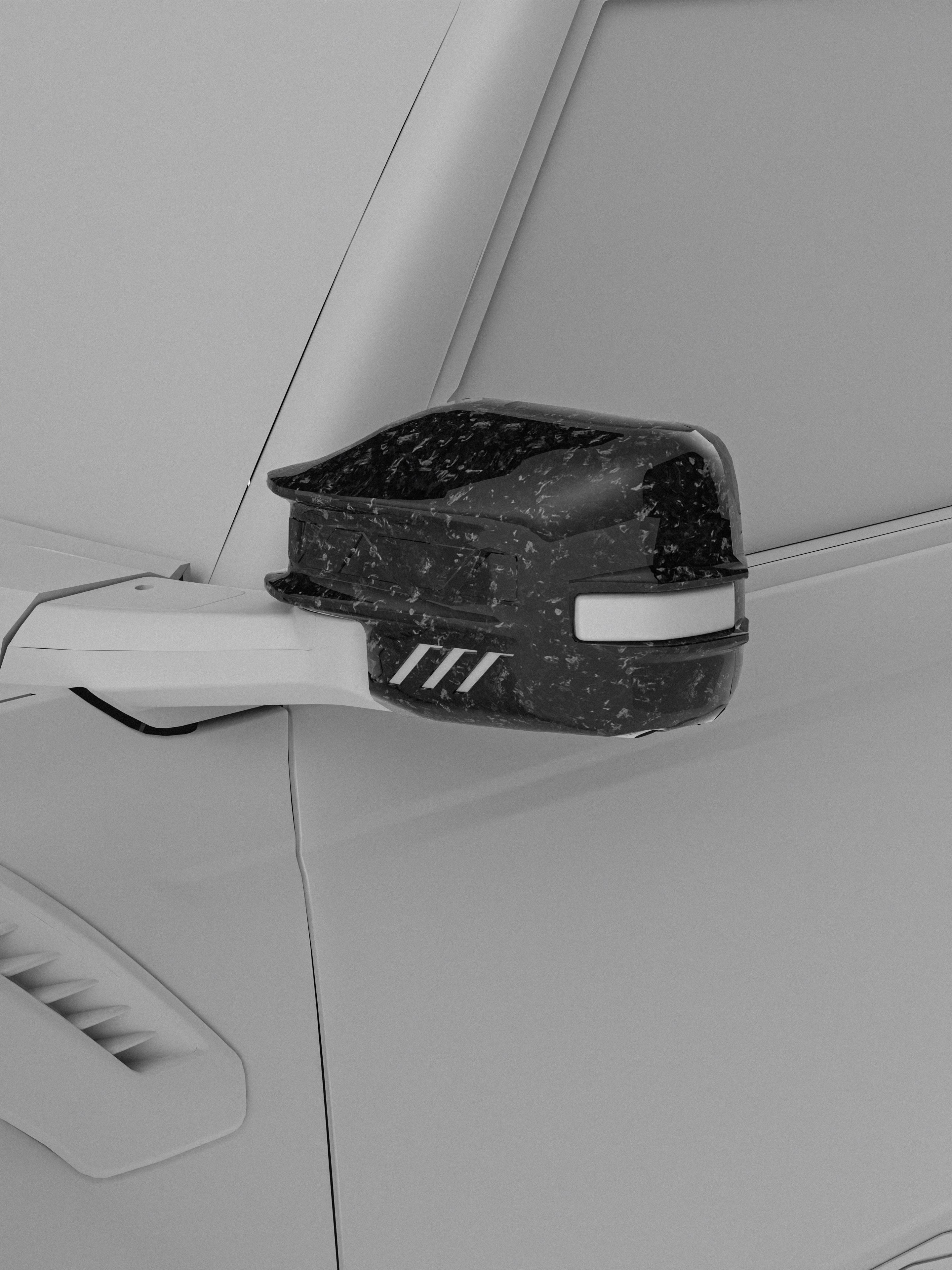 SPARK Carbon Fiber Rearview Mirror For 2021-2026 Ford Bronco