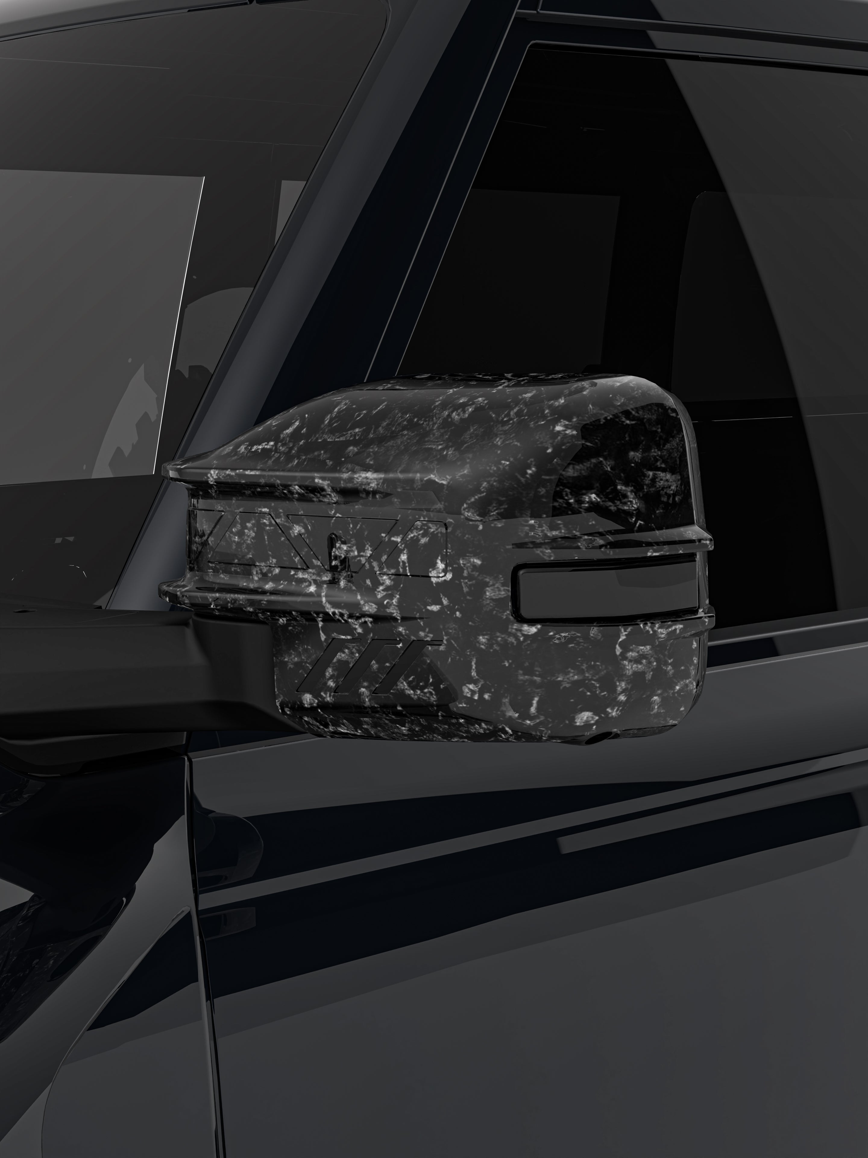 TITAN Carbon Fiber Rearview Mirror Cover For 2021-2026 Ford Bronco